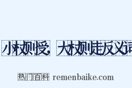 小杖则受，大杖则走反义词是什么意思的图片